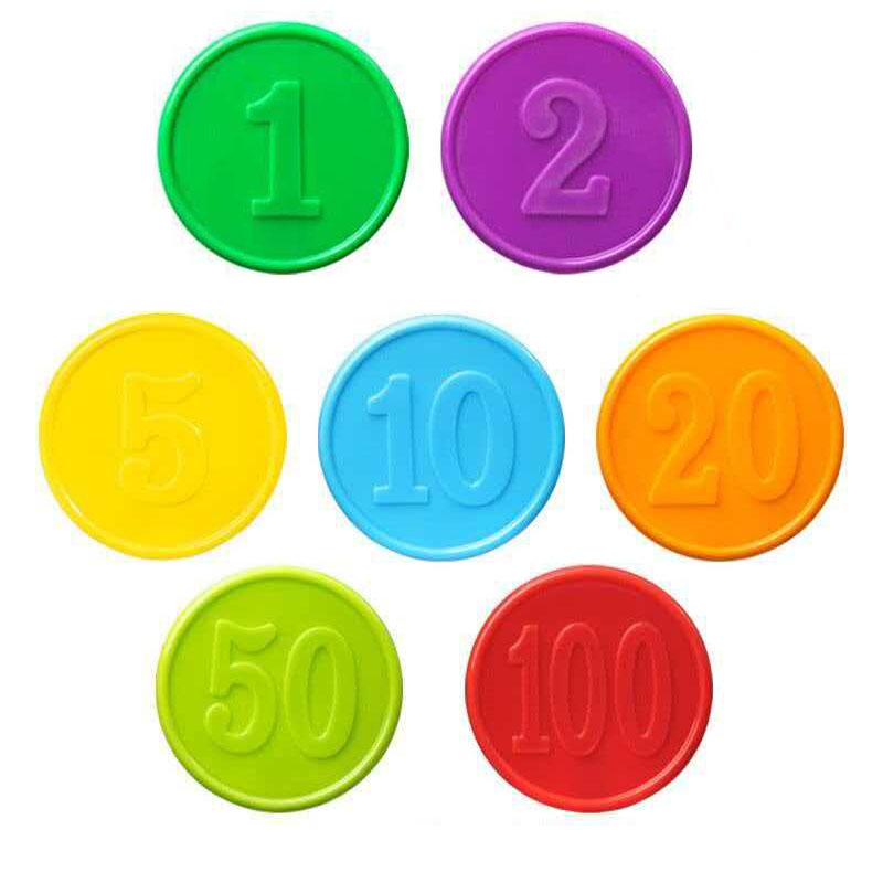 40 個のポーカーチップ数字付きカウントマーカー 38 ミリ - Kids Education Number のレビューと価格
