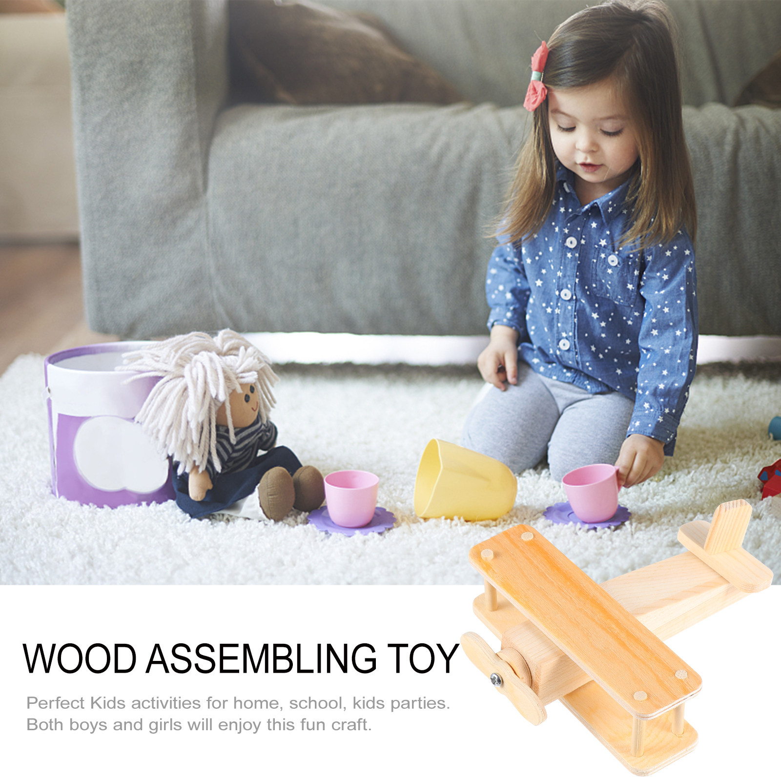 子供向けのSTEM教育用DIY組み立てキット。木製グライダー - Kids Education Activities のレビューと価格