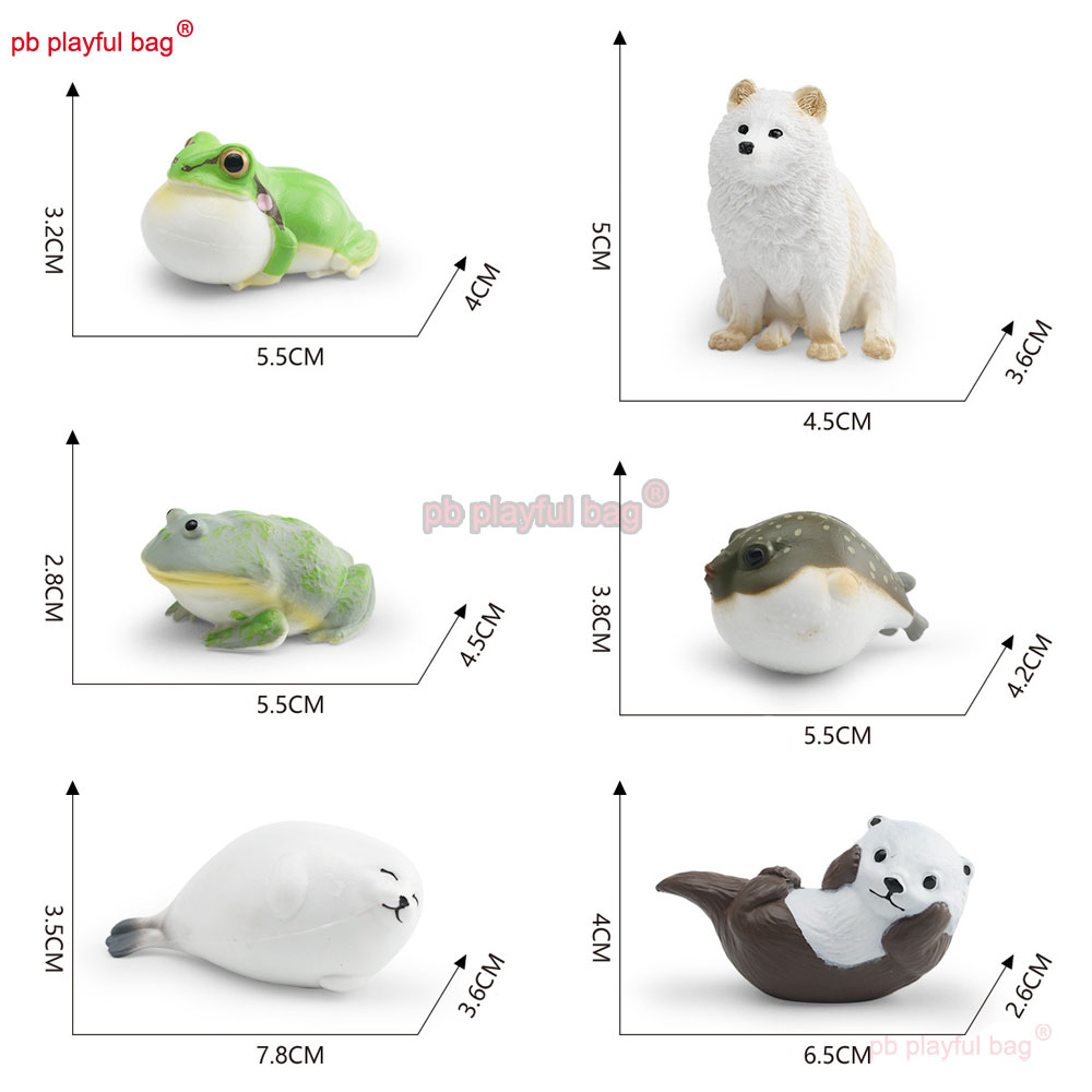 リアルな野生動物フィギュア レインフロッグ カワウソ シール - Kids First Education のレビューと価格